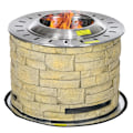 Pikkukuva 7 / 7: Savuton Rootz Fire Bowl - Fire Pit - Outdoor Fire - Kaksoispolttorakenne - Ø52 x 39H cm - Mukana matto