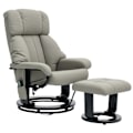 Miniatyrbillede 1 af 10: Rootz Relax Massage Armchair - TV RECLINER - Let stol - 10 vibrationstilstande - 76 cm x 80 cm x 102 cm - Grå syntetisk læder