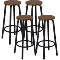 Miniatyrbild 1 av 8: Rootz Modern Bar Pall - Skandinavisk Style Pall - Industrial Design Pall - Robust & hållbar - Ergonomisk komfort - Enkel montering - 30cm x 72cm