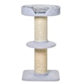 Pikkukuva 4 / 5: Rootz Cat Tree - Leikkipuu - Raaputustolppa alustalla - Sisal E1 lastulevypehmo - Vaaleansininen - 45 x 45 x 91 cm