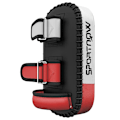 Miniatyrbillede 5 af 7: Rootz - Kick Pad - Boksesæk - Muay Thai - Kick Boxing - Imiteret lædercover - 0,4 kg - Kunstlæder - Sort - Rød - Hvid - 38 x 20 x 18 Cm