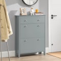 Miniatyrbillede 2 af 7: Rootz Skoskab med 2 klapper - Skovipper - Skokommode - Rummelig opbevaring - Ridsefast - Dekorativ skærmoverflade - 80 cm x 108 cm x 25 cm