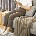 Miniatyrbillede 6 af 11: Rootz Sovesofa - Daybed - Cabriolet sofa - Stof i hørlook - Bøgetræben - Grå - 141 cm x 90 cm x 81 cm