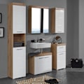 Miniatyrbillede 9 af 11: Rootz Badeværelsessæt - Badeværelsesskabe - Højglans - 163 x 190 x 34 cm White High gloss