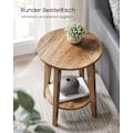 Miniatyrbillede 3 af 9: Rootz honningbrun spånplade sidebord - endebord - sengebord - 90 kg Kapacitet - 40 cm x 50 cm - 4,1 kg