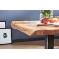Pikkukuva 2 / 7: Rootz ruokapöydän puun reuna 80 x 75 x 75 cm akaasia massiivipuinen ruokapöytä - Pieni puupöytä ruokasali Designer keittiön pöytä neliö