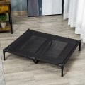 Miniatyrbillede 2 af 2: Rootz Hundeseng - Udendørs foldning - Tekstline Mesh Cover - Oxford stof - Tear Or Crack - Åndbar Hundeseng - Sort - 92L x 76W x 18H cm