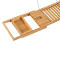 Miniatyrbillede 7 af 11: Rootz Badekarhylde - Badekarbro - Badekarstøtte - Badekarbakke - Badekar - Bambus - Naturlig - (70-105) X 21,8 X 5 Cm