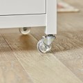 Miniatyrbillede 8 af 8: Rootz køkkenvognsvogn - Serveringsvogn - Mobil køkkenø - Spånplade & MDF-konstruktion - Alsidig opbevaring med skuffe, hylder & håndklædeholder - Nem