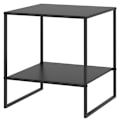 Miniatyrbillede 1 af 10: Rootz Industrial Design Sidebord - Sofabord - Sengebord - 2 niveauer af opbevaring - Robust stålramme - 40cm x 40cm x 45cm