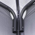 Miniatyrbild 5 av 7: Rootz Gazebo - Festtält med dubbelt tak - Marquee Gazebo - Metall - Polyester - Grå - 3,45 x 3,45 x 2,68 m