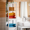 Miniatyrbillede 5 af 8: Rootz Tall Badeværelsets kabinet - Slim Storage Unit - Smal Organizer - Justerbar hylde - 30x144x30cm - MDF E1