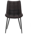 Miniatyrbild 4 av 7: Rootz Set med 4 matstolar - Moderna stolar - Snygga sittplatser - Hållbar konstruktion - Ergonomisk komfort - Mångsidig design - Imiterat läder med me