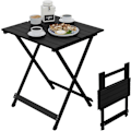 Miniatyrbillede 1 af 9: Rootz Campingbord - Sammenklappeligt picnicbord - Bærbart udendørsbord - Letvægts aluminiumslegering - 50,5 cm x 47 cm x 59,5 cm
