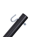 Miniatyrbillede 4 af 7: Rootz hængekøjestander - sort - metal - 141,73 cm x 36,22 cm x 45,27 cm