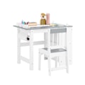 Miniatyrbillede 1 af 8: Rootz Børneundersøgelsestabelsæt - Kids 'Desk - Learning Table - Creative Space - 80x66x50cm Tabel, 30x64x34cm stol, sædehøjde 32 cm