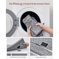 Miniatyrbillede 9 af 9: Rootz skobænk med opbevaring - Entryway Organizer - Klassisk hvid - Spånplade - Skum - Imiteret linnedbetræk - 30,3 cm x 78,5 cm x 48 cm - 136 kg Max