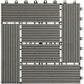 Pikkukuva 7 / 7: Rootz Premium WPC Click -laatat - Ulkolattia - Terassilaatat - Kestävä, säänkestävä, helppo asentaa - 30 cm x 30 cm x 2 cm
