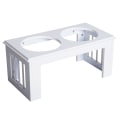 Miniatyrbillede 7 af 11: Rootz foderskål - Hvid - Staal, Mdf - 22,99 cm x 12,01 cm x 10 cm