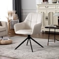 Miniatyrbild 4 av 9: Rootz Swivel Dining Chairs Set - Moderna stolar - Vadderad sammet - Ergonomisk design - 58cm x 86cm x 63,5cm