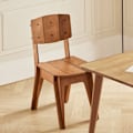 Miniatyrbillede 2 af 11: Rootz spisestuestol i træ - Køkkenstol - Kontorstol - Nem montering - Ridsefast - Miljøvenlig - 44,5 cm x 86 cm x 61 cm - Brun