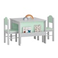 Pikkukuva 1 / 10: Rootz Kids -pöytä- ja tuolisetti - Lasten kalusteet - MDF(E1), Puu - Kirjahylly - Vakaa tuki - 60cm x 60cm x 48cm