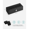 Miniatyrbild 6 av 7: Rootz Watch Box Organizer - Smyckesförvaringsfodral - Vitrinsfodral - MDF-konstruktion - Sammetsfoder - PU-överdrag - Glaslock - 11,2 cm x 30 cm x 8 c