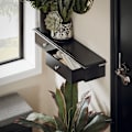 Miniatyrbillede 8 af 8: Rootz flydende hylde med skuffer - Vægmonteret opbevaring - Hængende skabsarrangør - Moderne design - Pladsbesparende - Ideel til entre, badeværelser,
