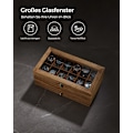 Miniatyrbild 7 av 8: Rootz Watch Box - Organizer - Förvaringsväska - Massivt valnötsträ - 30cm x 20cm x 8cm