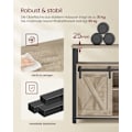 Miniatyrbillede 5 af 10: Rootz TV Stand Unit - Entertainment Center - Spånplade Stål - Eg Brun-Sort - 40cm x 135cm x 76cm - 38,5kg - Maks. Belastning 80 kg