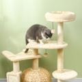 Pikkukuva 7 / 10: Rootz Cat Tree - Leikkikeskus - Raaputustolppa - Mukava riippumatto - Pehmeä pehmo - 56cm x 48cm x 112cm