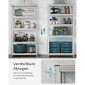 Miniatyrbillede 4 af 8: Rootz Garageopbevaringsstativ - Stålreolsystem - Justerbare hylder - Stærk støtte - Rustbestandig - 200 cm x 100 cm x 50 cm