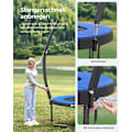 Miniatyrbillede 3 af 7: Rootz trampolin - hoppende udstyr - familiesjov - galvaniseret stål - 150 kg bæreevne - 76 cm højde - 64 fjedre - 2,4 m x 2,4 m