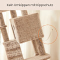 Miniatyrbild 3 av 5: Rootz Large Cat Tree - Scratching Post - Soft Covered - Plush Comfort - 49cm x 49 cm x 135 cm