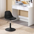 Miniatyrbillede 2 af 8: Rootz Barstol - Taburetsæt - Roterende sæde - Justerbar højde - PU-materiale - Elegant design - 41cm x 61-73cm x 39cm