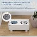 Miniatyrbillede 4 af 11: Rootz Elevated Dog Feeding Station - Pet Feeder - Dog Bowl Stand - Fremme sund spisning - 50 cm x 24 cm x 22 cm - Opbevaring og langsom feedermåtte, h