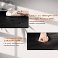 Miniatyrbild 6 av 9: Rootz matsalsstolar Set om 4 - Gungstol - Höga ryggstolar - Svart konstläder - Stabilt, ergonomiskt, golvvänligt - 41 cm x 100 cm x 55,5 cm