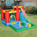 Miniatyrbild 8 av 8: Rootz Bouncy Castle - Hoppslott med fläkt - Slide Water - Slide Uppblåsbar - Water Bouncy Castle - Oxford - Polyestertyg - Flerfärgad - 330 x 245 x 21