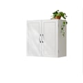 Miniatyrbillede 1 af 4: Rootz Wall Cabinet - Badeværelsesopbevaring - Rumbesparende arrangør - holder genstande støvfri - 60 cm x 18 cm x 60 cm
