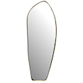 Miniatyrbild 1 av 6: Rootz Modern Wall Mirror - Modern Mirror - Asymmetrisk form - Handgjord - Guldram - 33cm x 90cm x 2,5cm