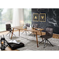 Miniatyrbillede 3 af 7: Rootz spisebord 120 x 60 x 76 cm Sheesham rustikt massivt træ - Design landsted spisebord - Bord til spisestue rektangulært - 4 - 6 personer