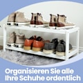 Miniatyrbillede 3 af 5: Rootz Bamboo Shoe Shelf - Shoe Organizer - Storage Rack - Ideel til sneakers & Boots - 70 cm x 26 cm x 33 cm