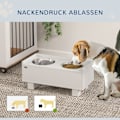 Miniatyrbillede 5 af 11: Rootz Elevated Dog Feeding Station - Pet Feeder - Dog Bowl Stand - Fremme sund spisning - 50 cm x 24 cm x 22 cm - Opbevaring og langsom feedermåtte, h
