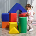 Miniatyrbillede 2 af 7: Rootz Store legetøjsklodser til børn - Byggeklodser - 11-delt sæt - til børn 1-3 år - Skum - Farverigt - Flerfarvet - 25cm x 25cm x 50cm