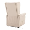 Miniatyrbillede 7 af 9: Rootz Stand-up Chair - Fjernbetjeningsstol - Tv Stol - Linned + Træ + Skum - Creme - 72,5 X 94 X 109 Cm