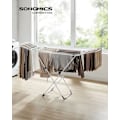 Miniatyrbillede 2 af 6: Rootz White Steel PP Plastic Vaskestativ - Tørrestativ til tøj - Tørrestativ - Letvægts - Kompakt - Nem montering - 50 cm x 182 cm x 102,5 cm