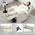 Miniatyrbillede 7 af 10: ROOTZ Relaxation lænestol - Justerbar polstring - Liggende stol - 160 ° Tilt & fodstøtte - Komfortpolstring - 80 cm x 94 cm x 101 cm