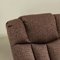 Miniatyrbillede 4 af 7: Rootz Stand-Up Chair - 2-i-1 hvilestol - Med liggefunktion - Fjernbetjening - Linned Polyester/Stål - Brun - 92 x 95 x 107 cm