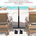 Miniatyrbillede 4 af 11: Rootz Parasol Stand Paraply Holder - Sort - Metal - 17,71 cm x 17,71 cm x 15,35 cm