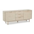 Miniatyrbild 2 av 11: Rootz skänk - Förvaringsskåp - Buffébord - Massiv ek och MDF - Elegant design - Gott om förvaring - Tyst funktionalitet - 45cm x 180cm x 75cm